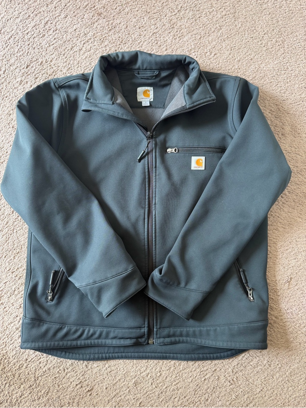 Carhartt Crowley Softshell Jacket Mens Medium Black Full Zip 101299 001
